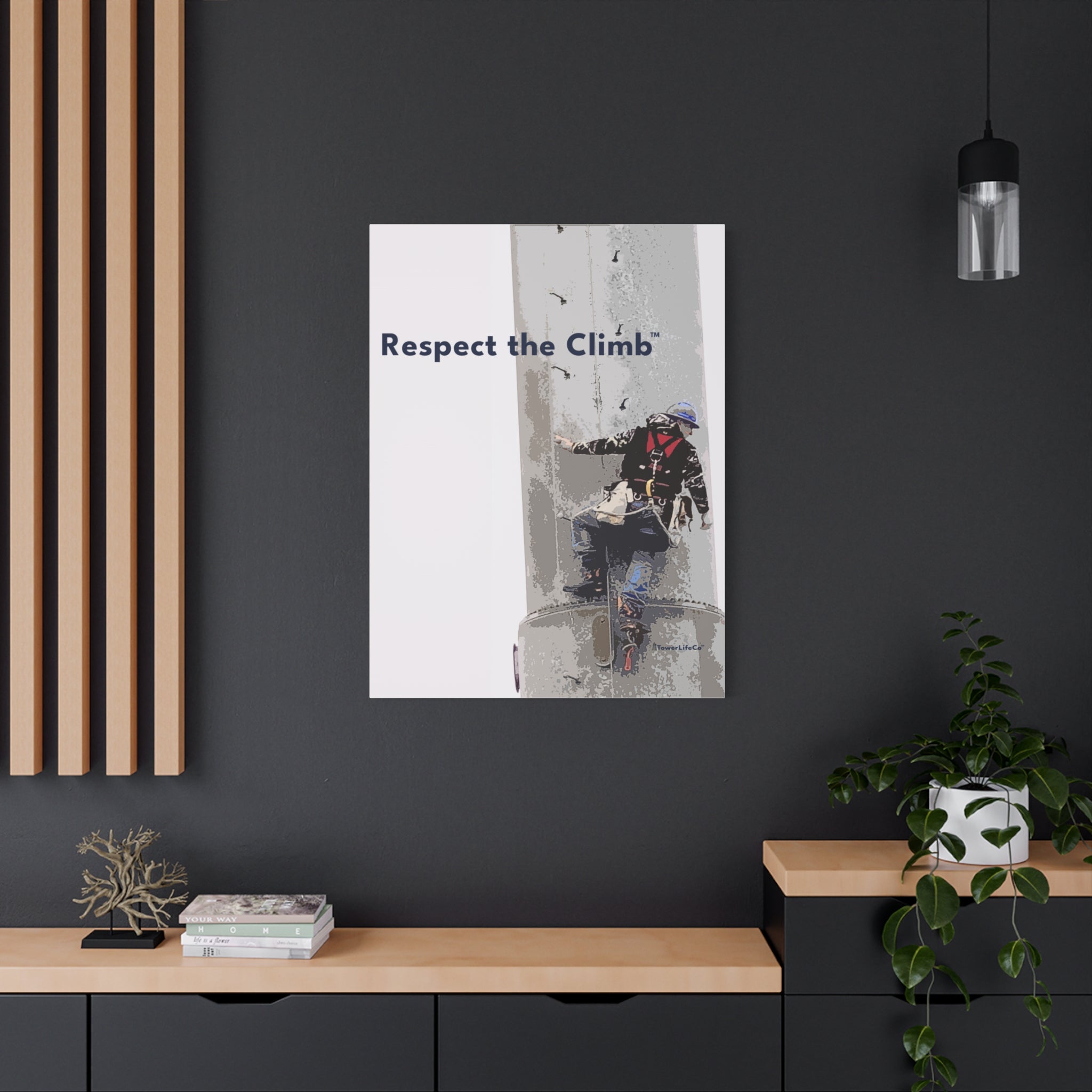 Respect the Climb™ Canvas Print Wall Art by TowerLifeCo™