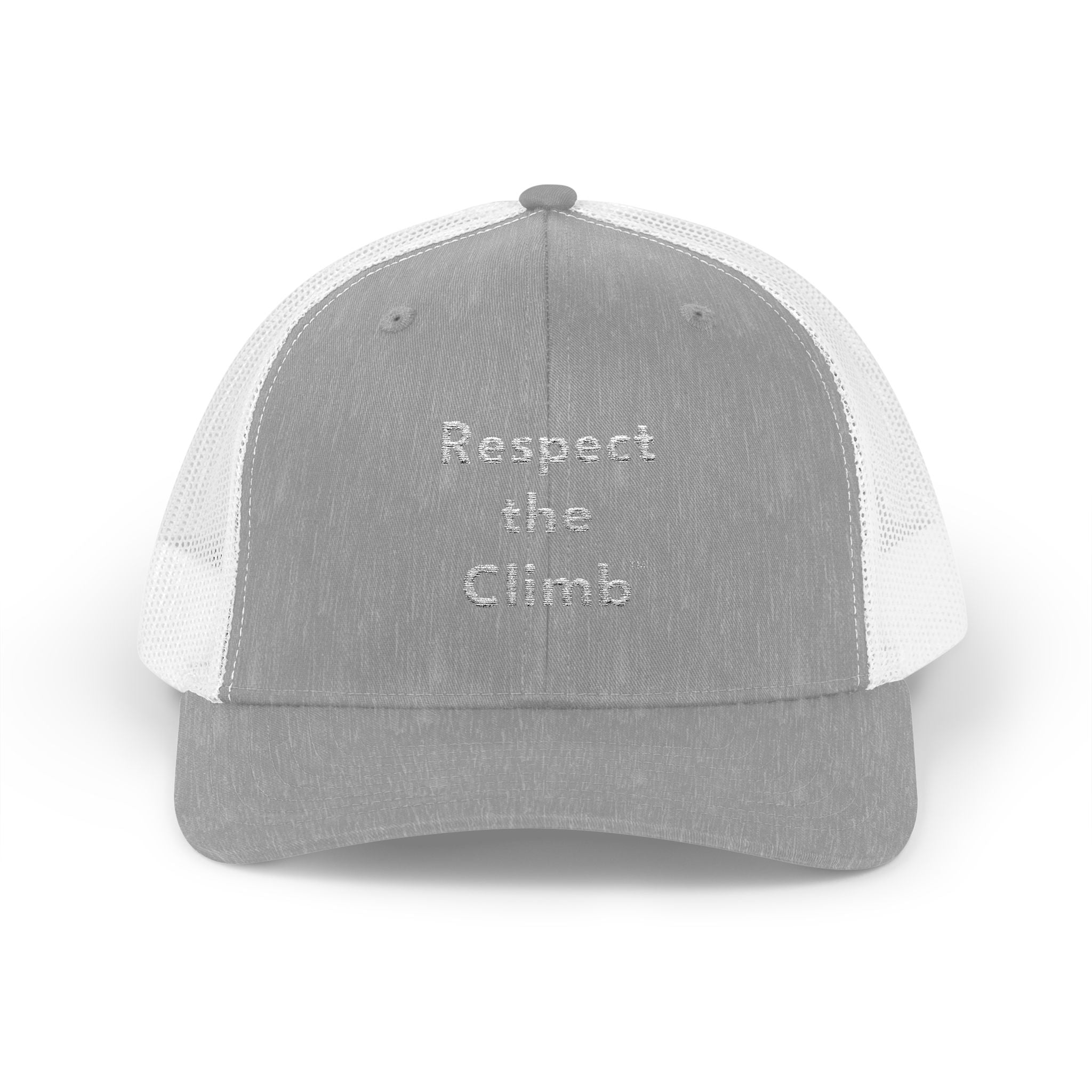 Respect the Climb™ Stacked Logo Trucker Hat by TowerLifeCo™