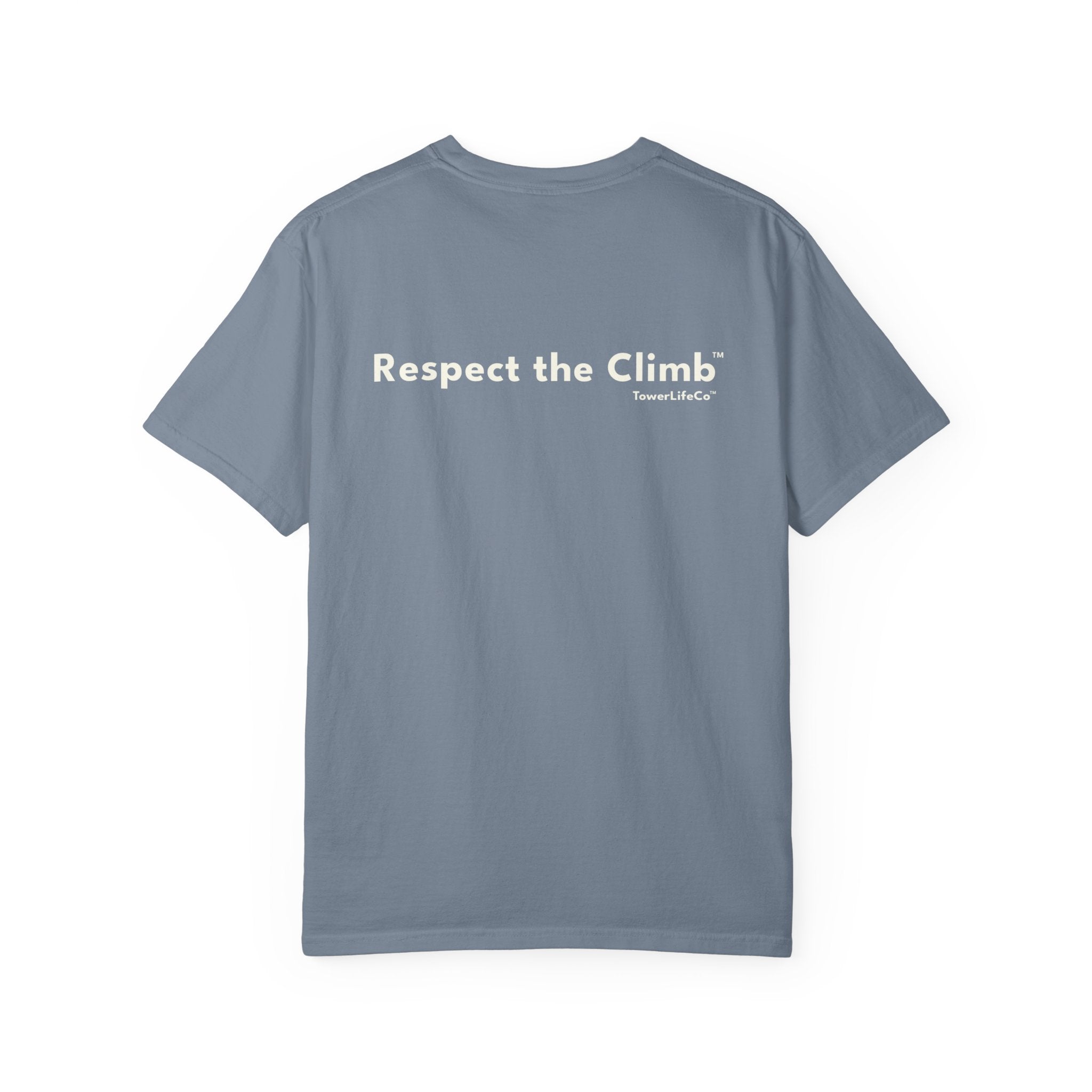 Personalize- Respect the Climb™ Tower Climber T-Shirt | TowerLifeCo™