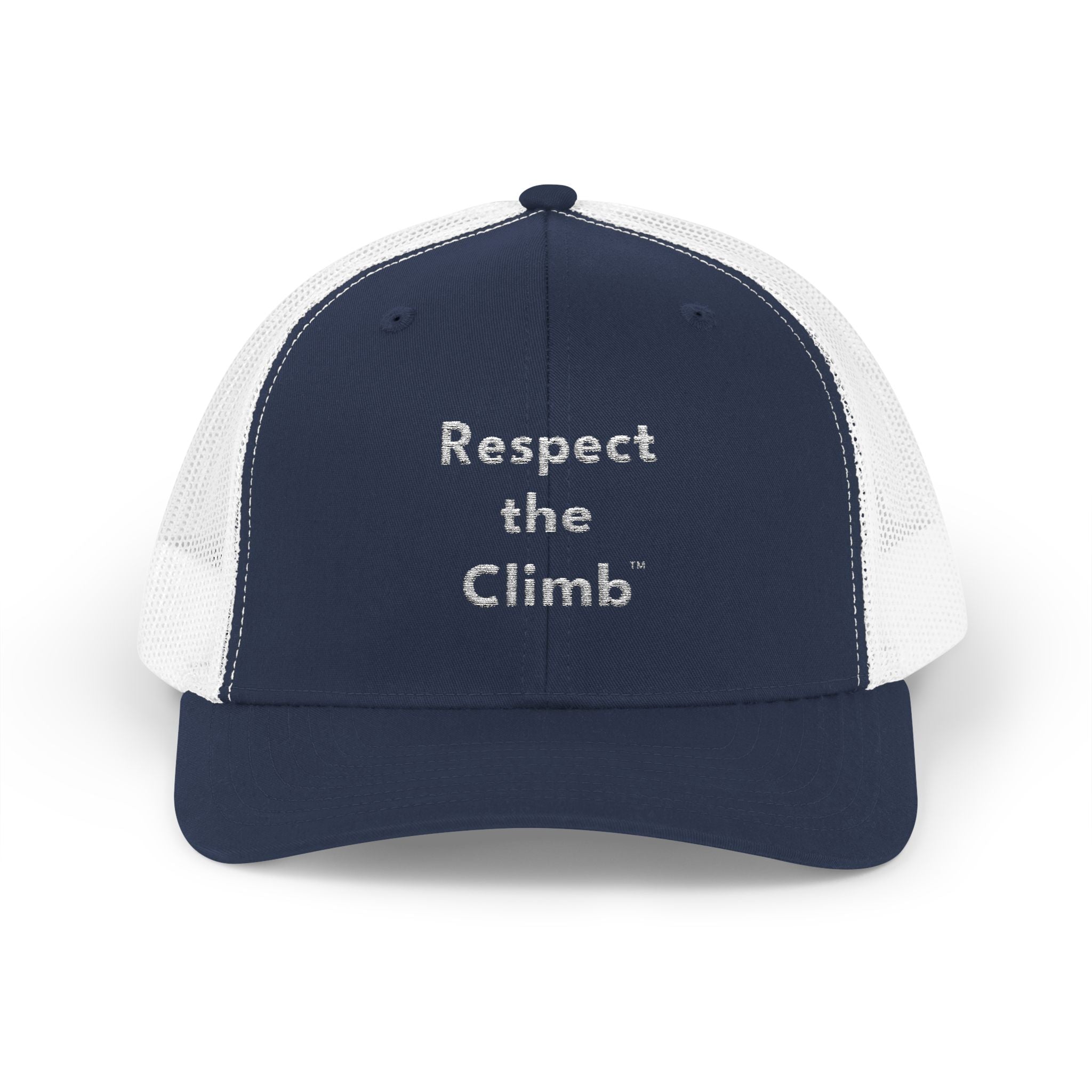 Respect the Climb™ Stacked Logo Trucker Hat by TowerLifeCo™