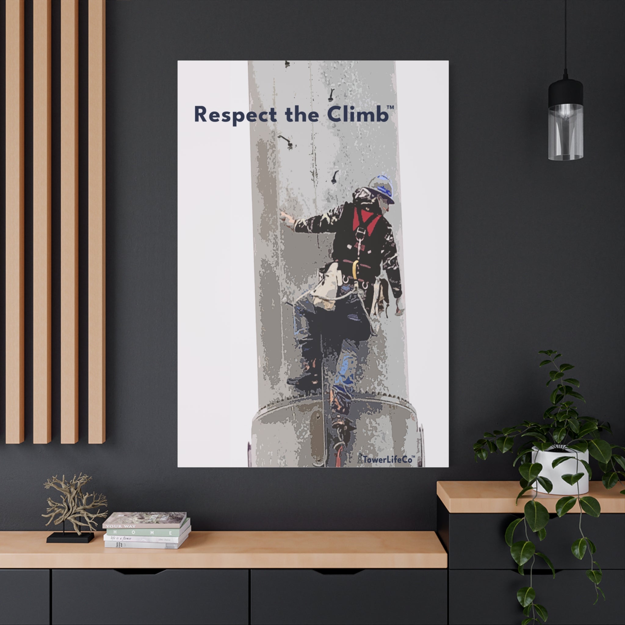 Respect the Climb™ Canvas Print Wall Art by TowerLifeCo™