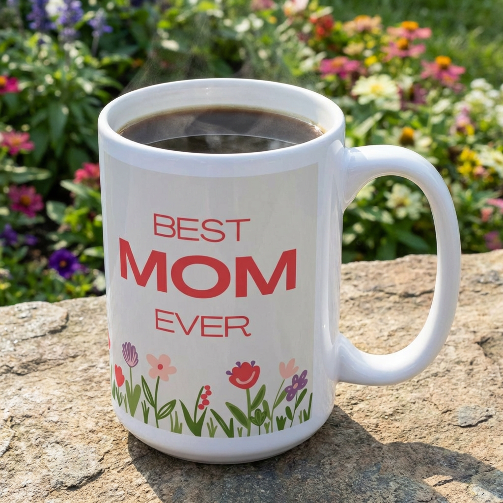 Best MOM Ever Mother's Day Ceramic Mug, (11oz, 15oz)