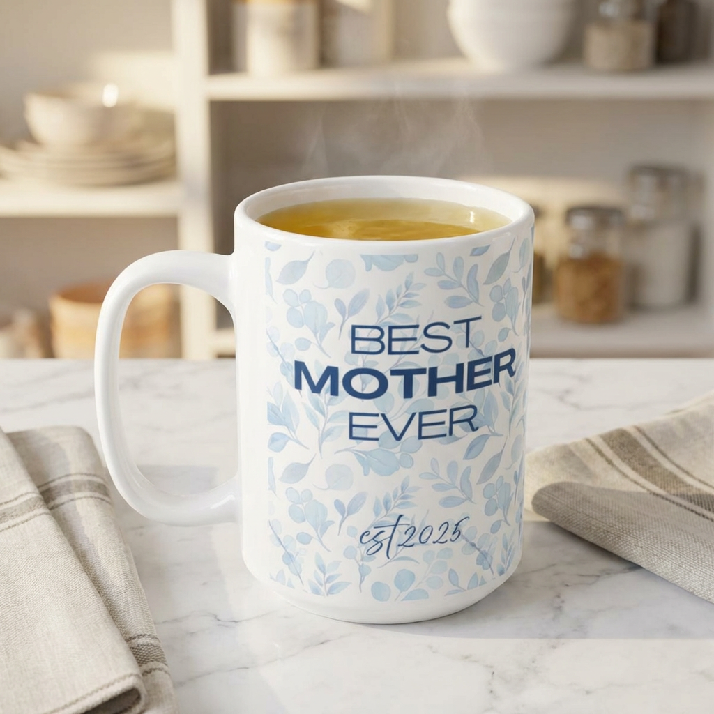 Best Mother Ever Established 2025 Mother's Day Ceramic Mug, (11oz, 15oz)