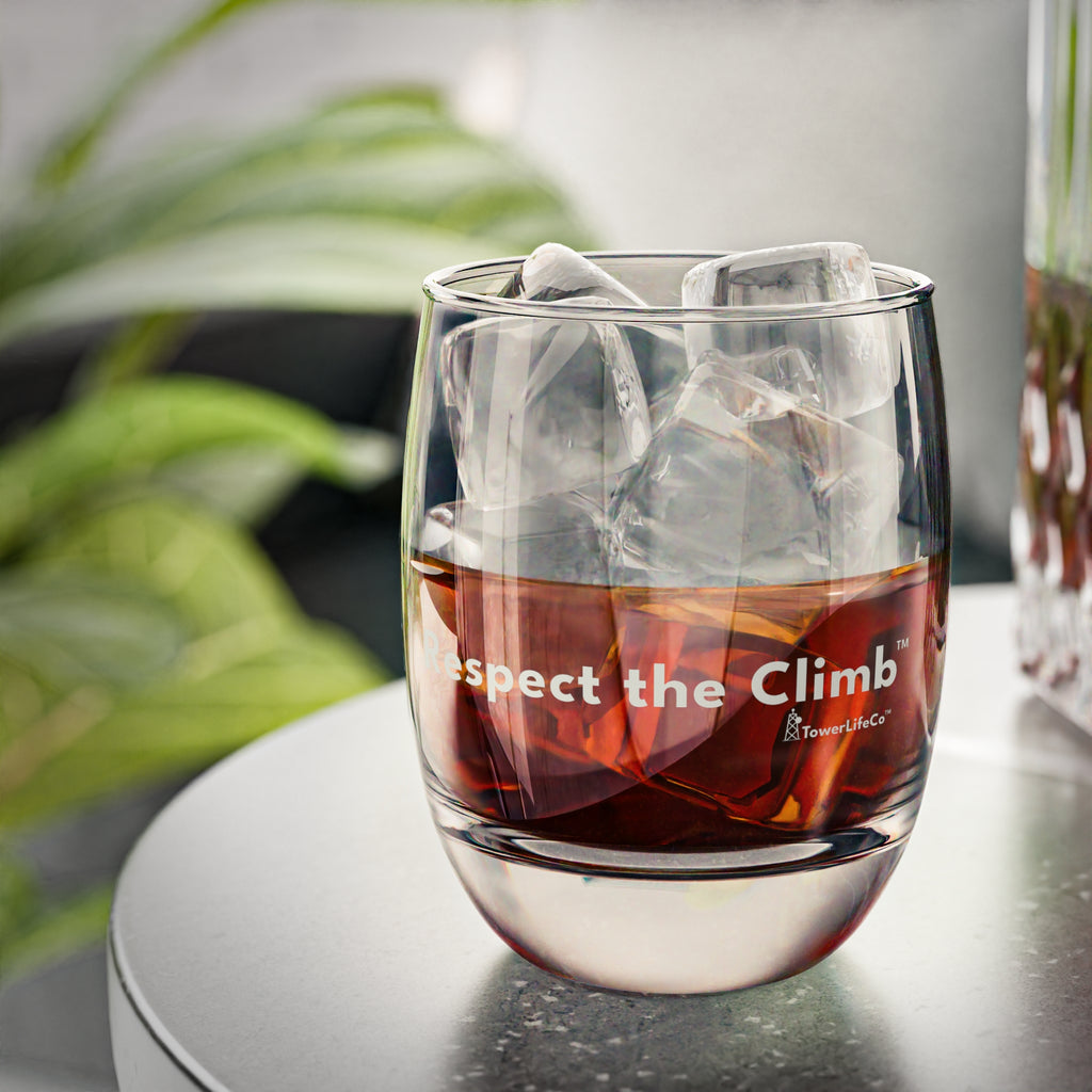 Respect the Climb™ Whiskey Glass | TowerLifeCo™