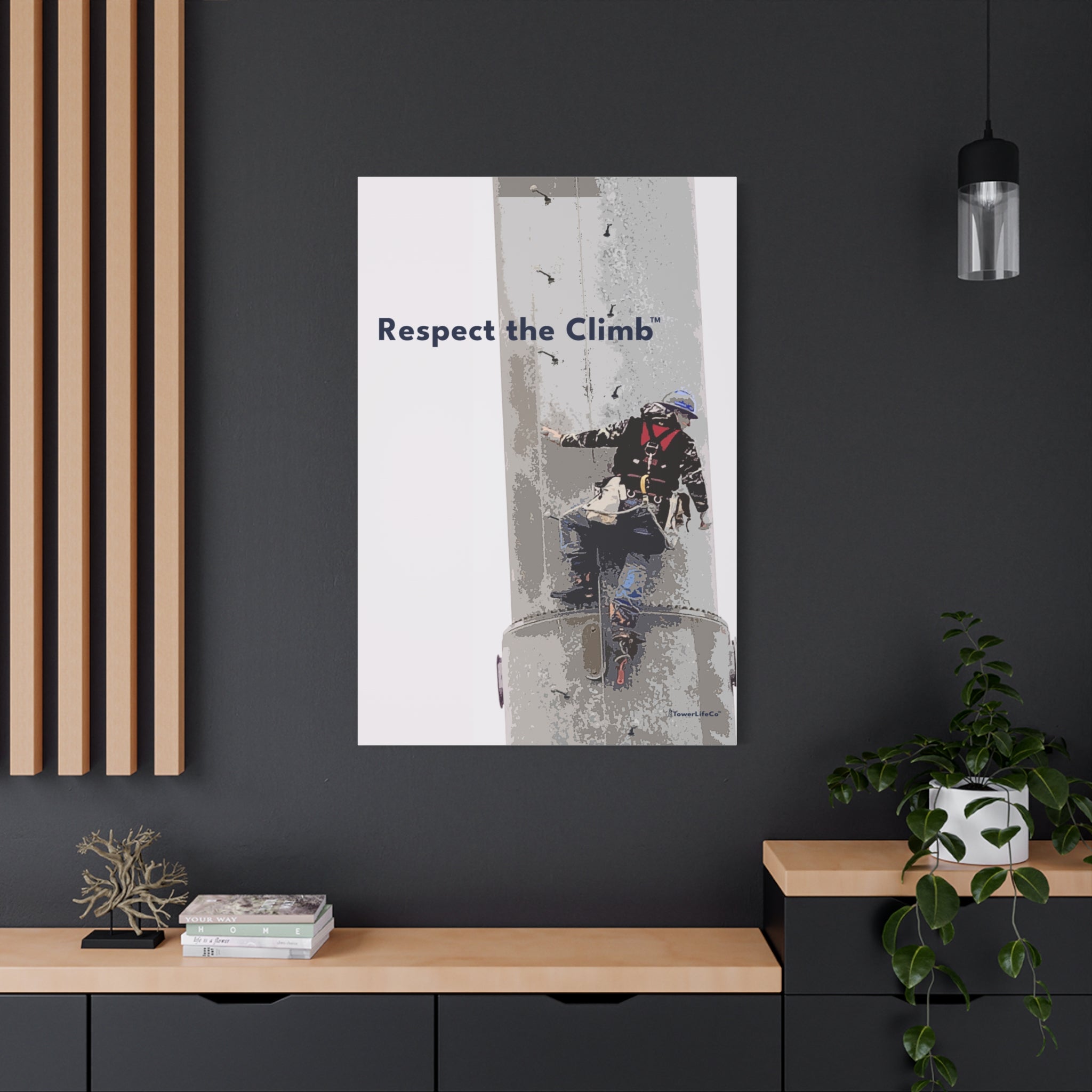 Respect the Climb™ Canvas Print Wall Art by TowerLifeCo™