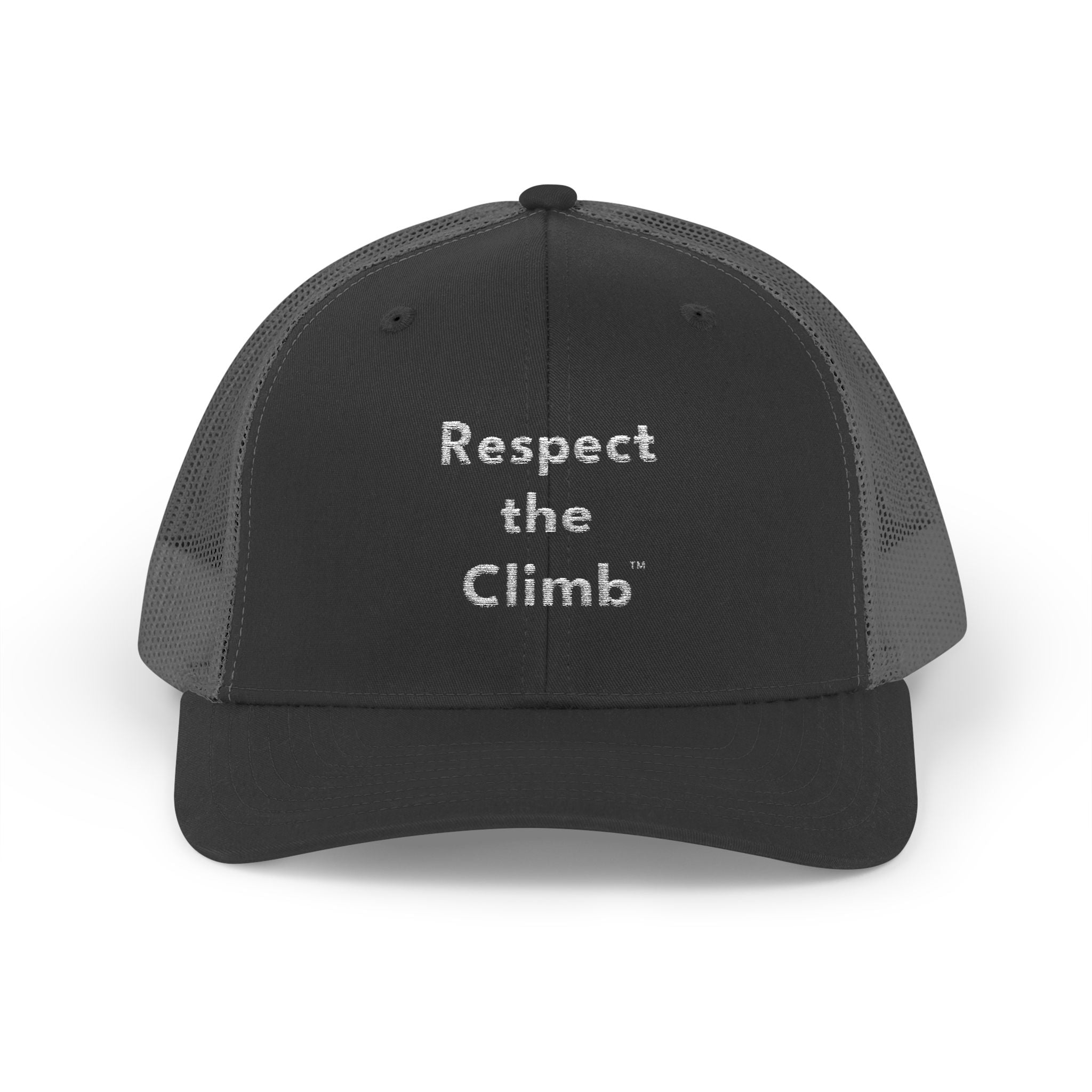 Respect the Climb™ Stacked Logo Trucker Hat by TowerLifeCo™