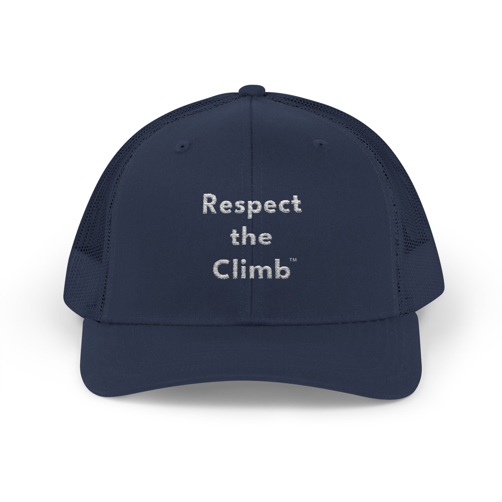 Respect the Climb™ Stacked Logo Trucker Hat by TowerLifeCo™