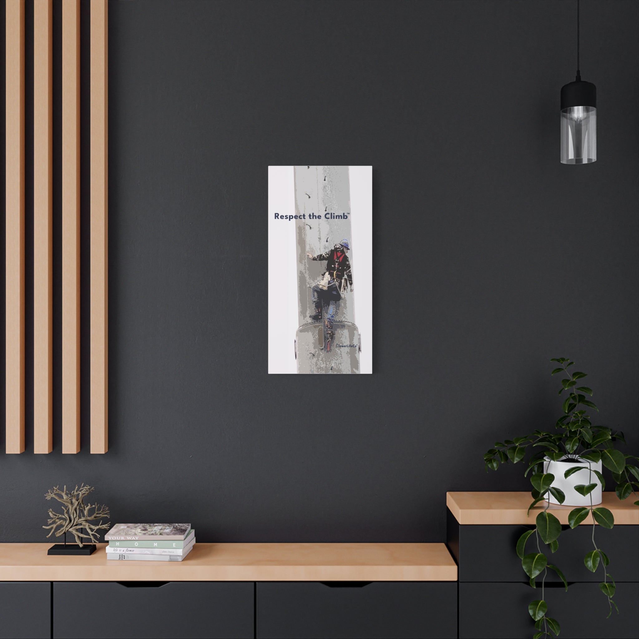 Respect the Climb™ Canvas Print Wall Art by TowerLifeCo™