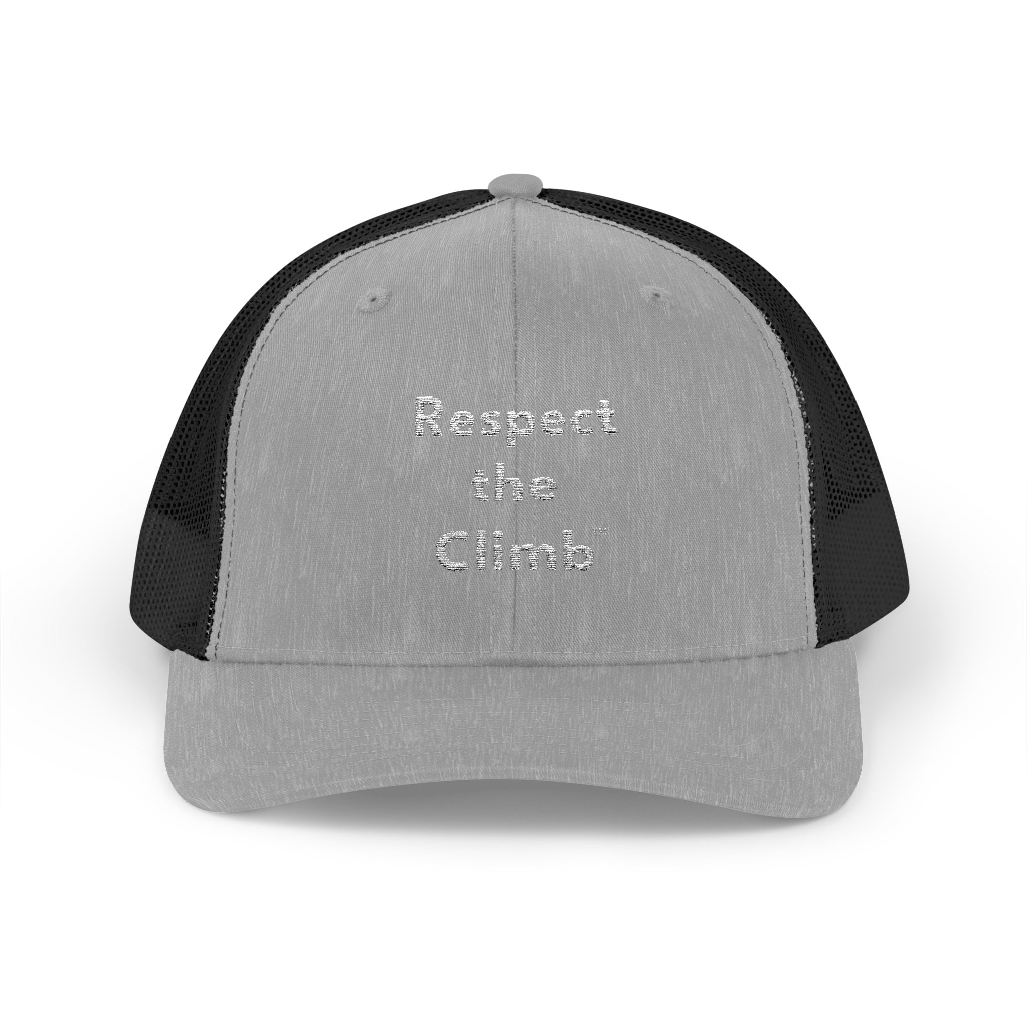 Respect the Climb™ Stacked Logo Trucker Hat by TowerLifeCo™