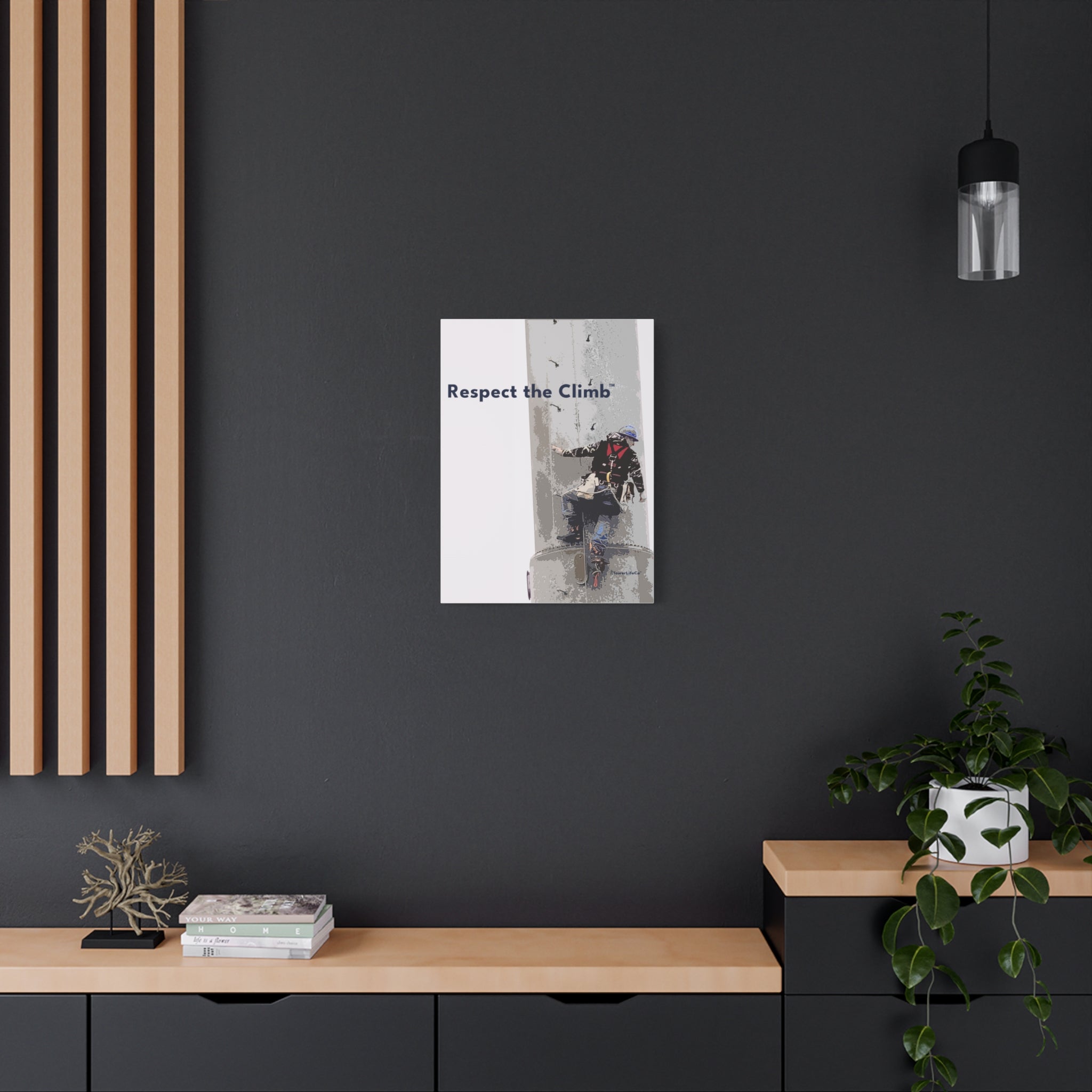 Respect the Climb™ Canvas Print Wall Art by TowerLifeCo™